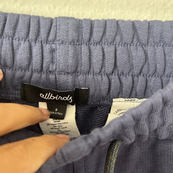 Allbirds R&R High Rise Fleece Jogger Sweatpants Navy Size Small - Picture 4 of 9